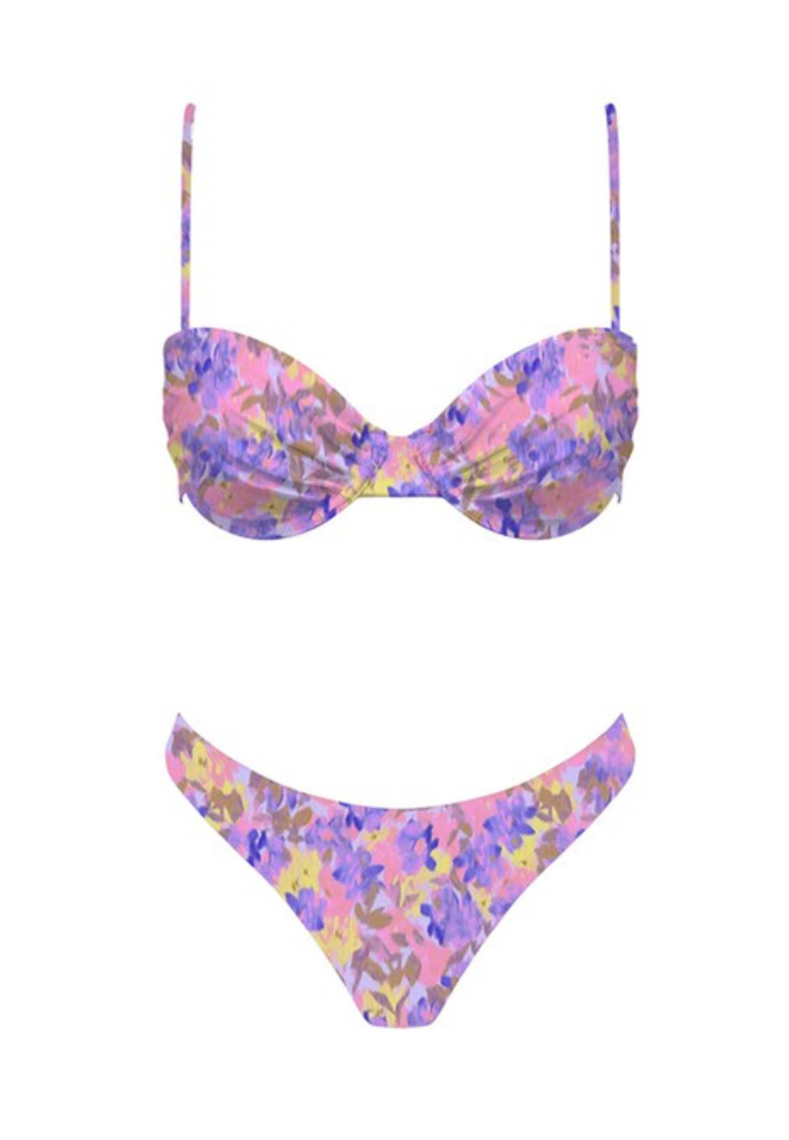 Purple paradise bikini bottom