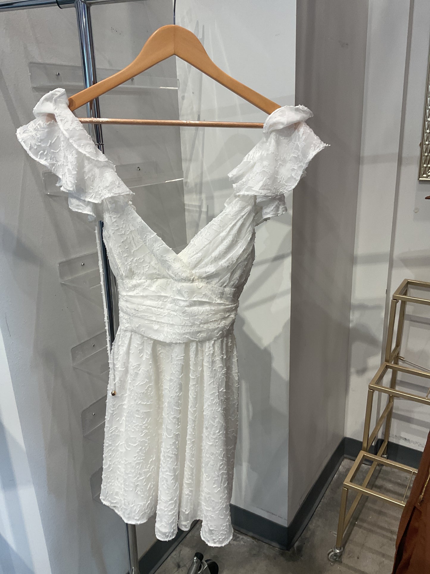 White truffle lace dress