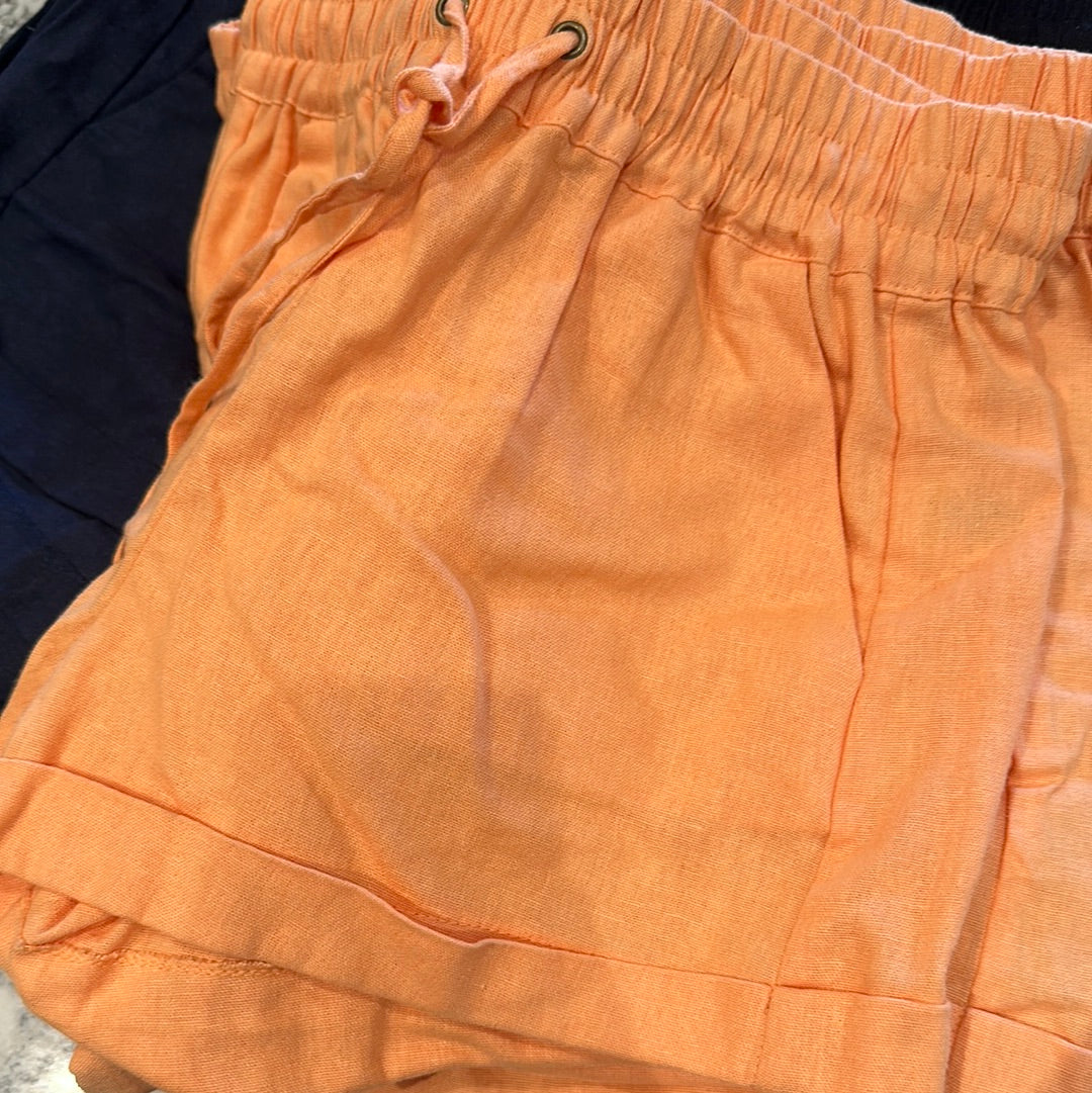 Laura Linen Drawstring Shorts