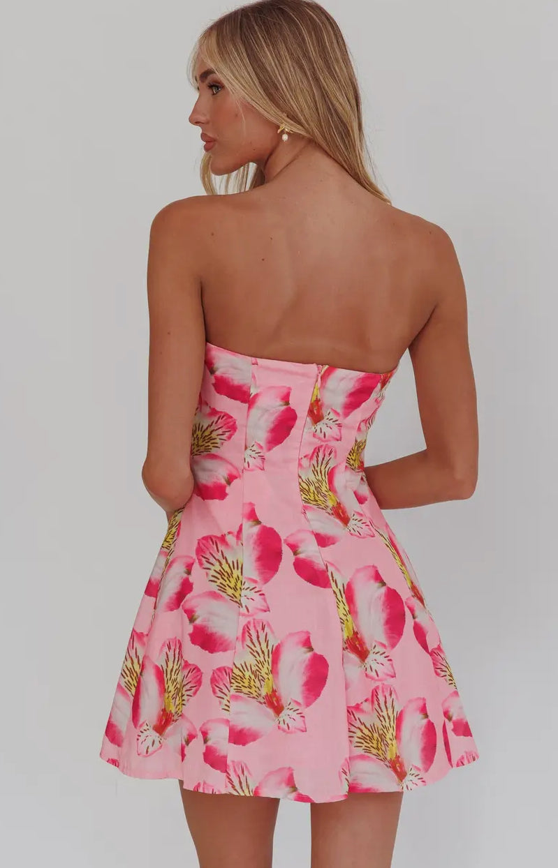 Tropical vibes mini dress