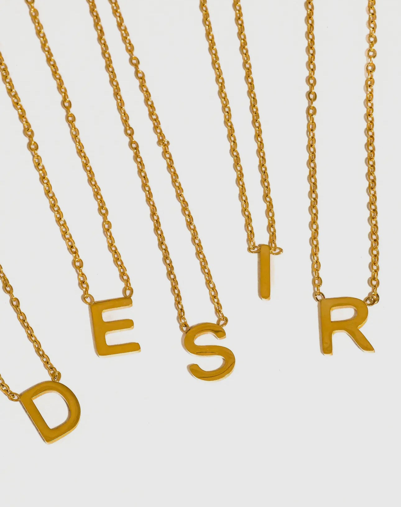 Golden Letter Luxe Necklace