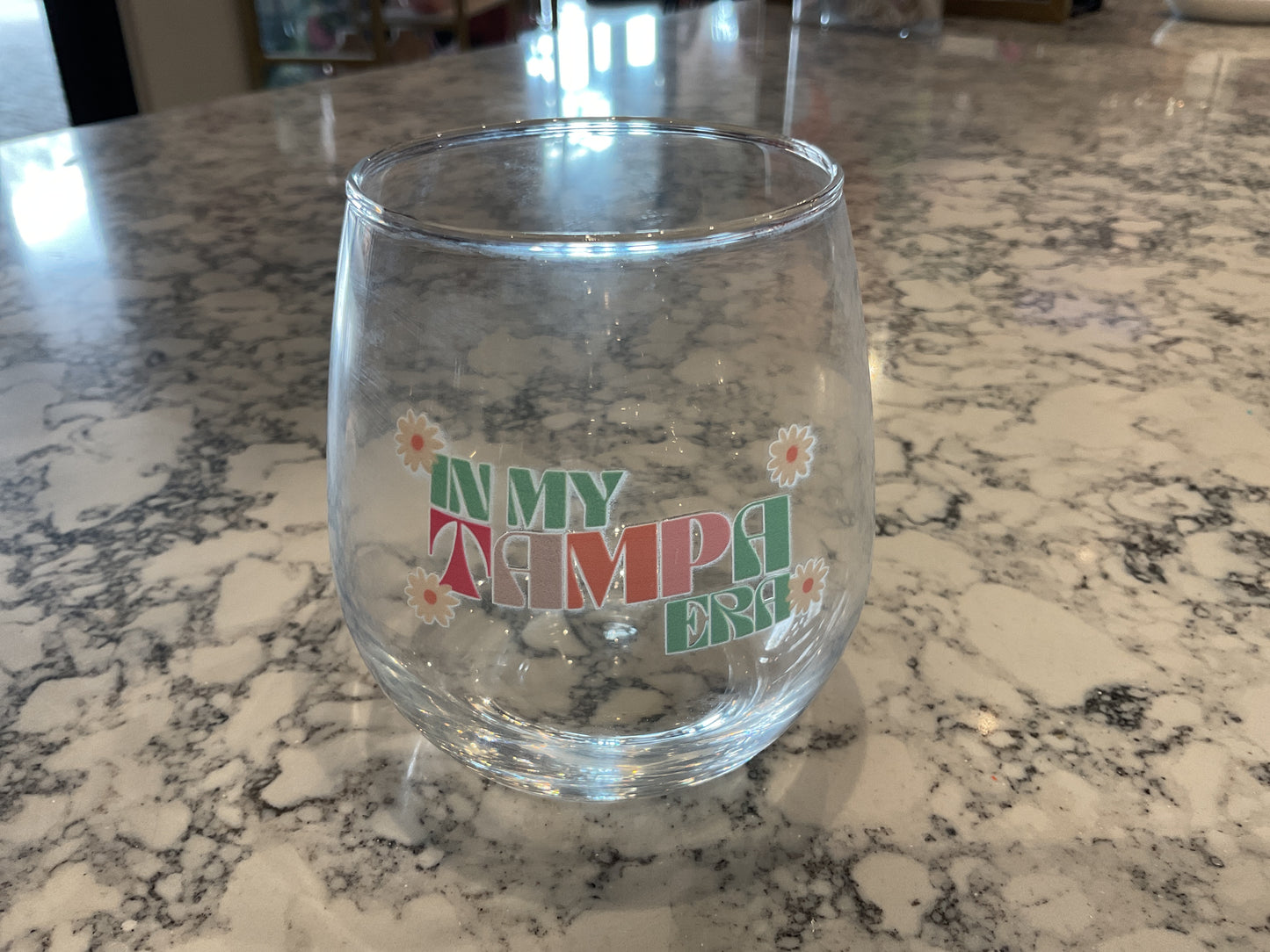 Showgirl era wine glass