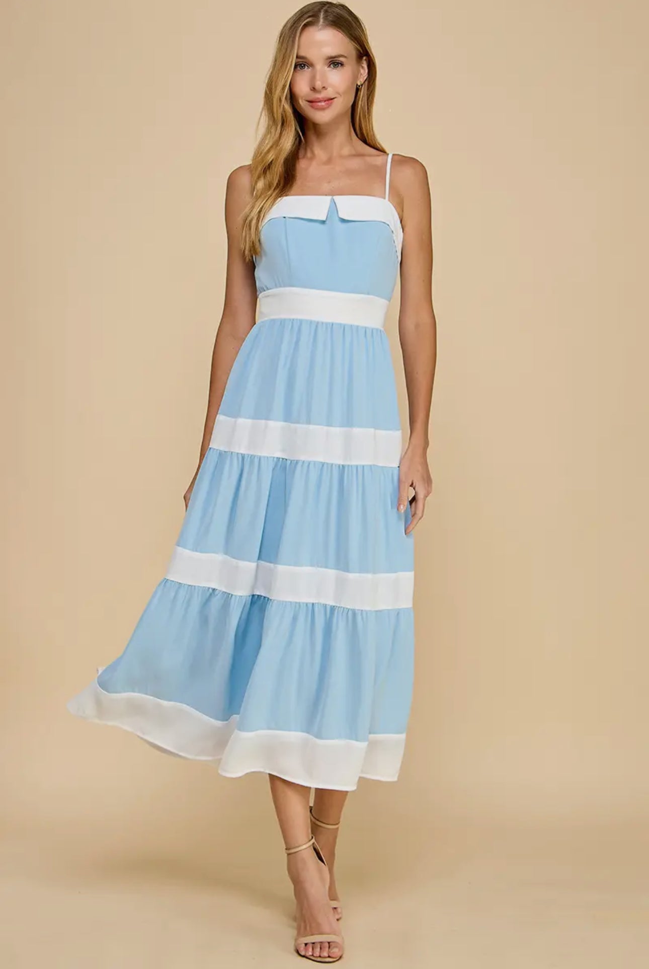 Talia Tiered Midi Dress