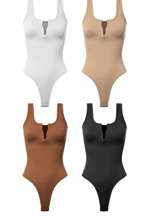 Seamless plunge bodysuit