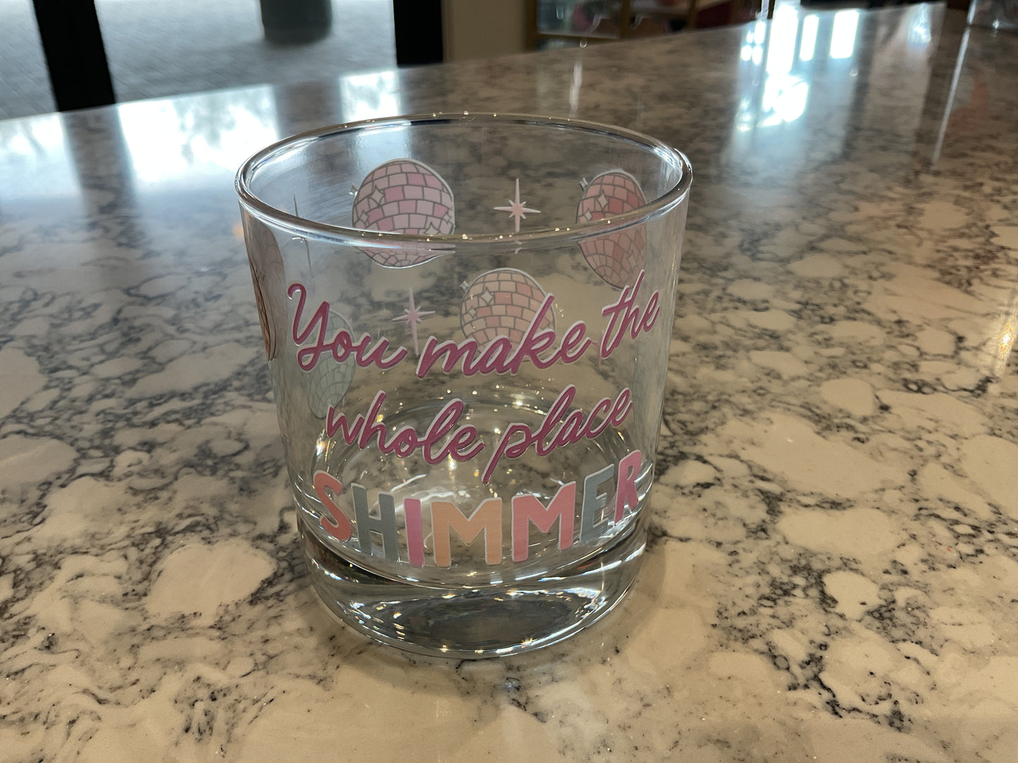 Showgirl era wine glass