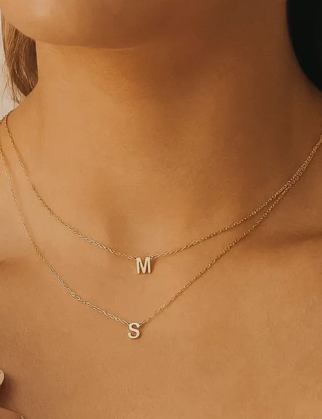 Golden Letter Luxe Necklace
