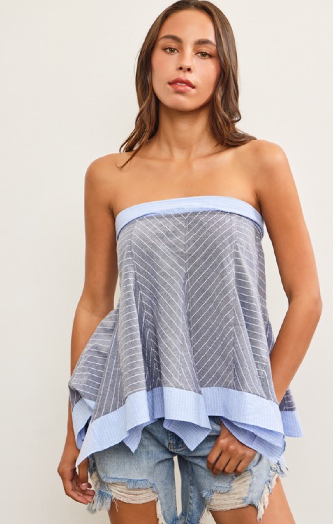Indigo Flow Top