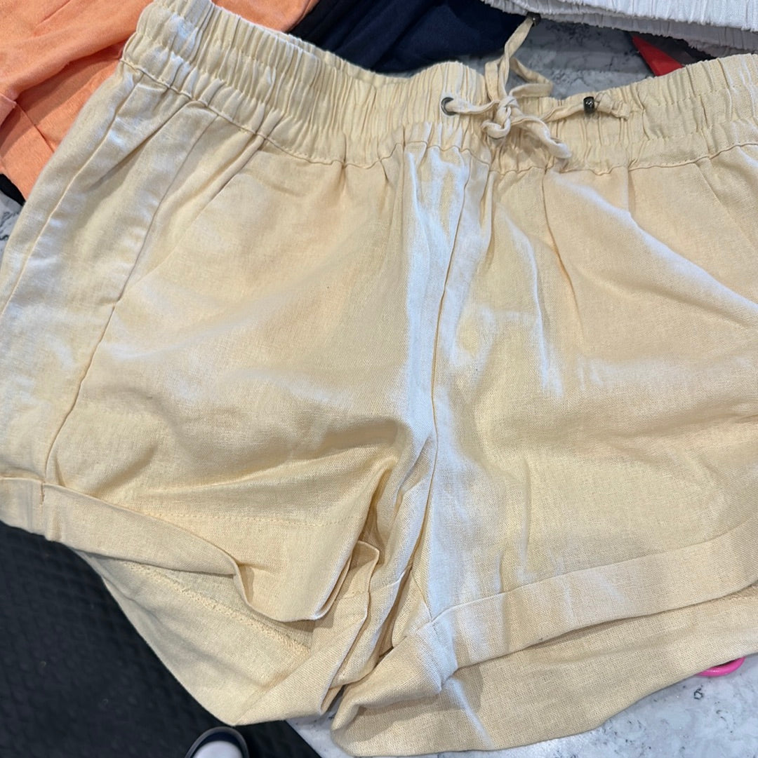 Laura Linen Drawstring Shorts