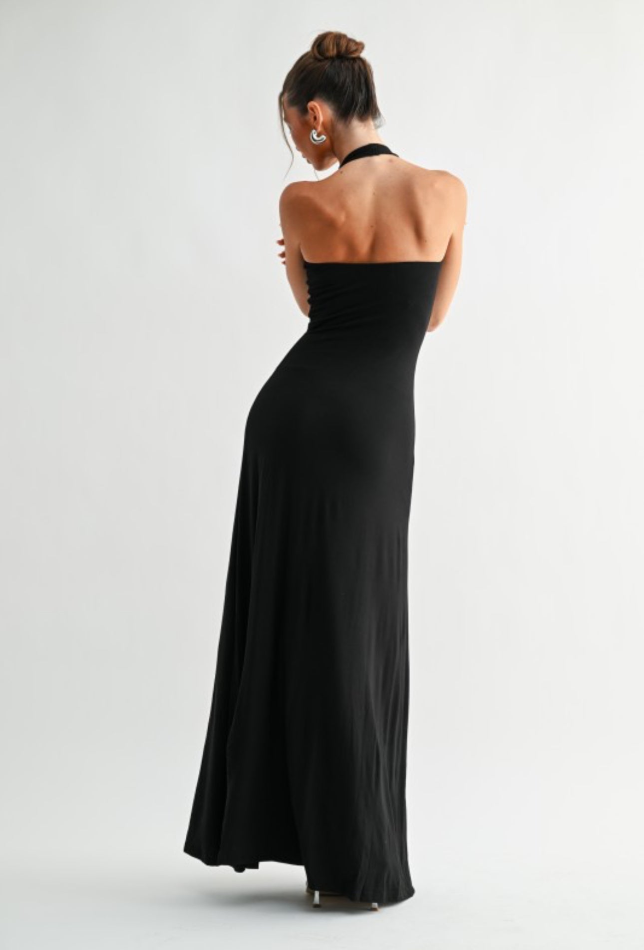 Deep Plunge Maxi Dress