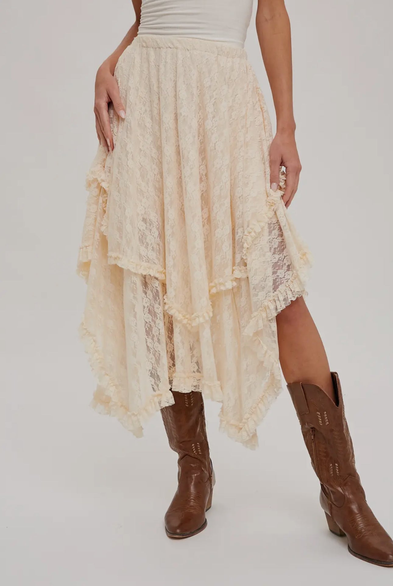 Prairie Whispers Lace Skirt