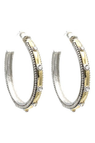 Two tone hoop