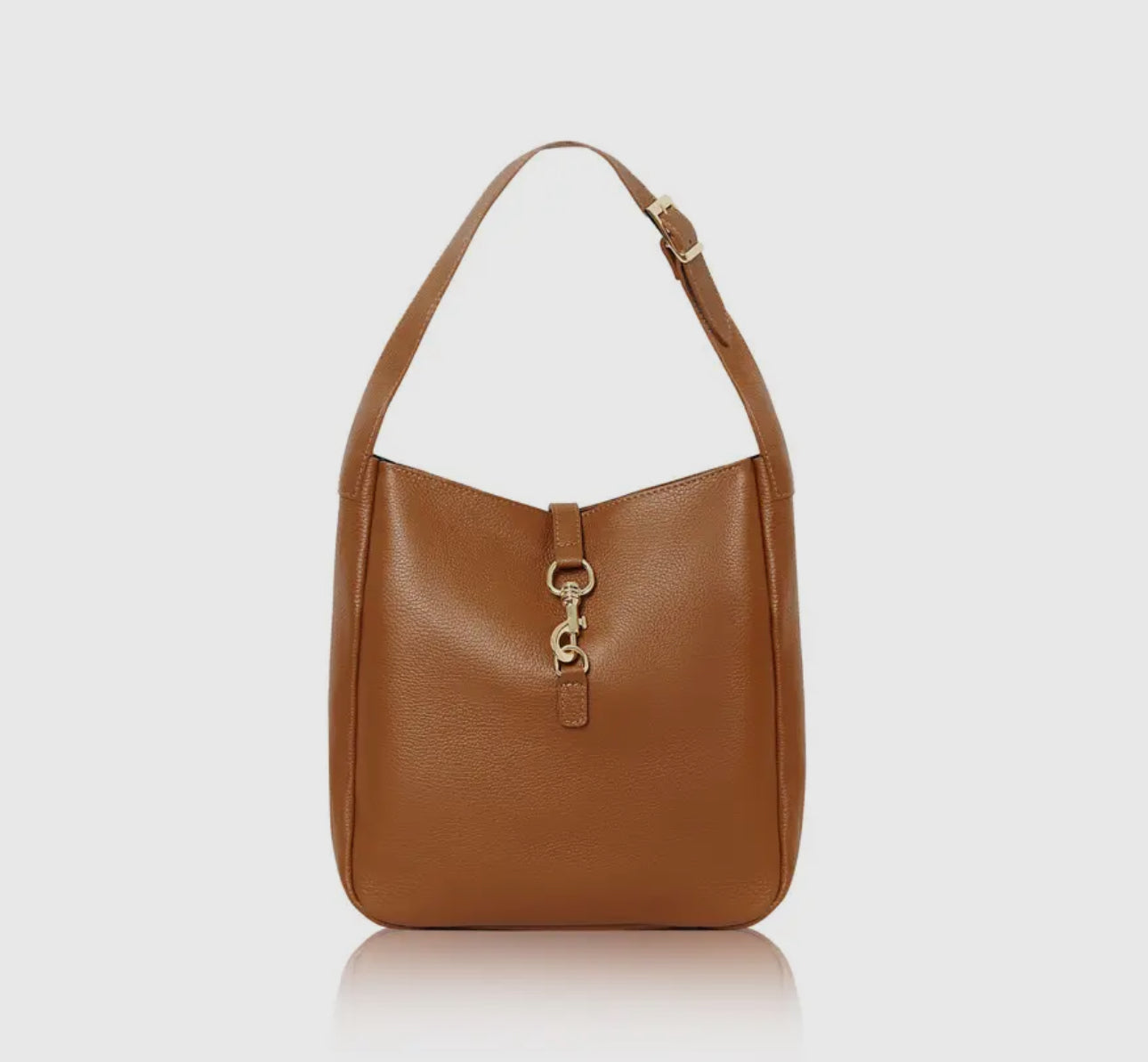 Italian Leather Golden Hook Bag