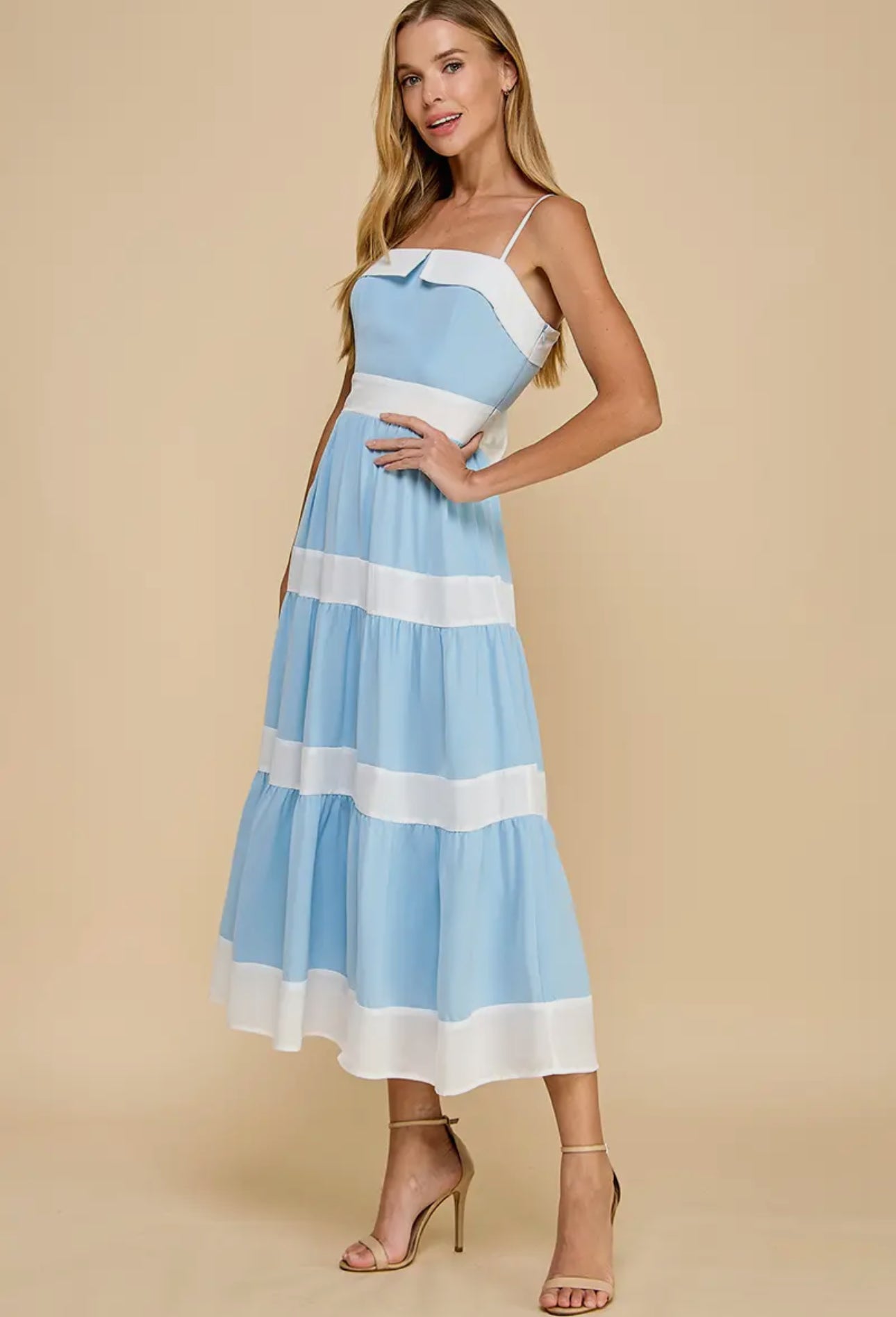 Talia Tiered Midi Dress