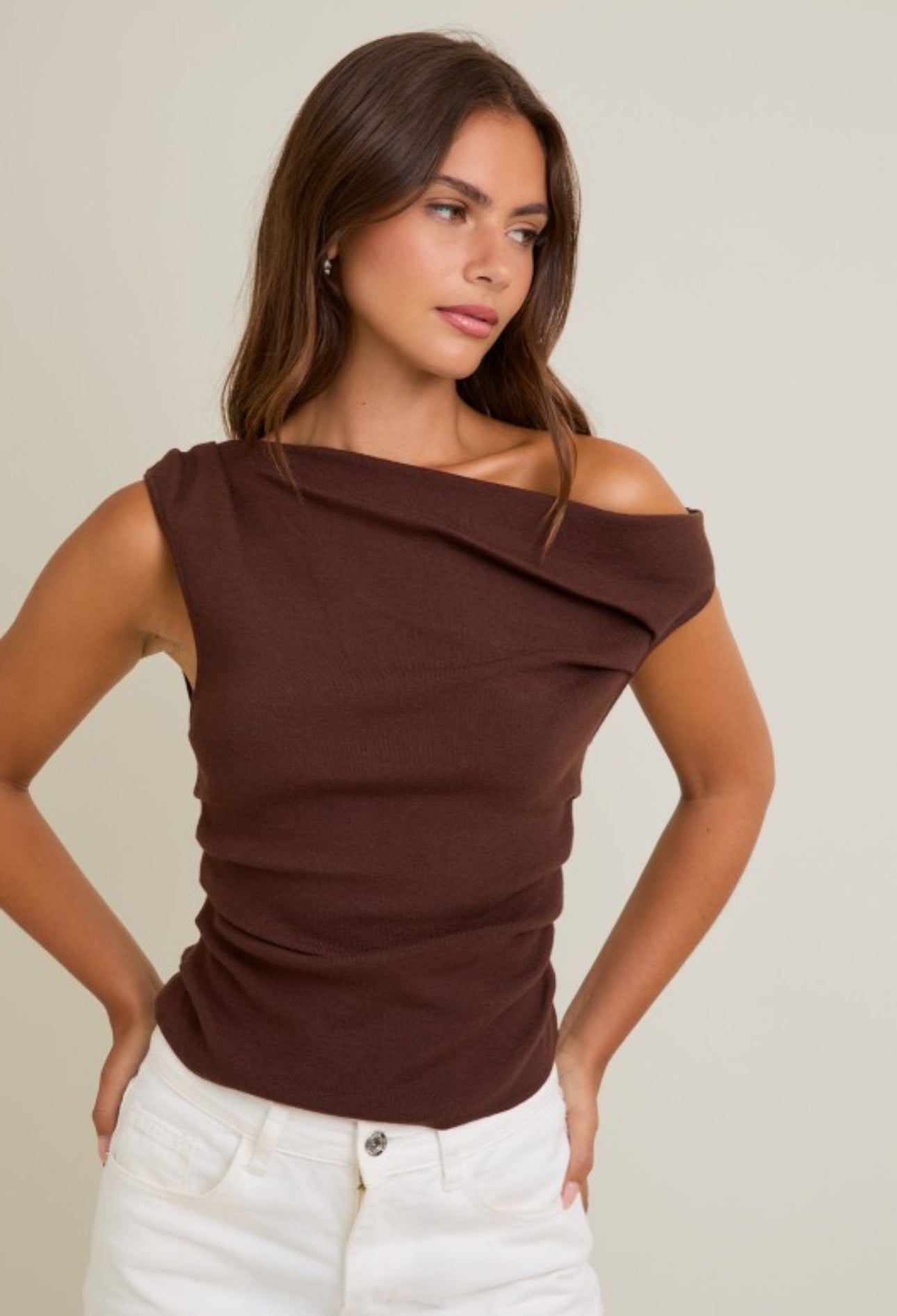 Off Shoulder Sweater Top