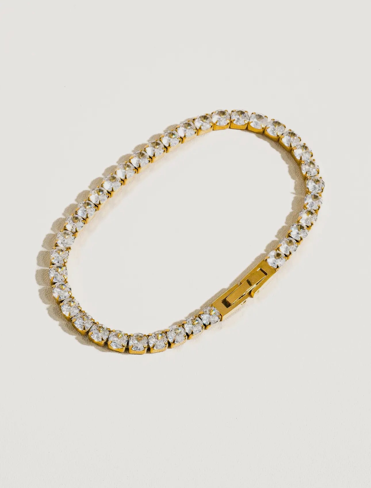 Gilded Glow Tennis Bracelet