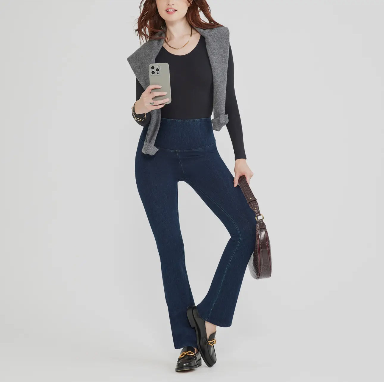 Denim shaping leggings