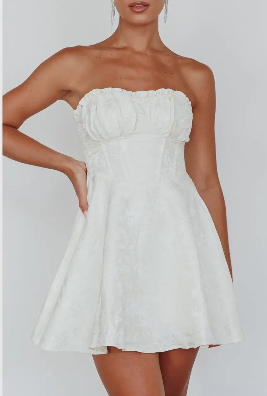 Frill Corset Mini Dress
