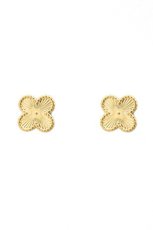 Gold clover post