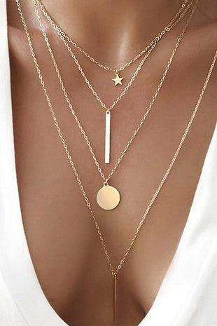 4 layer chain necklace