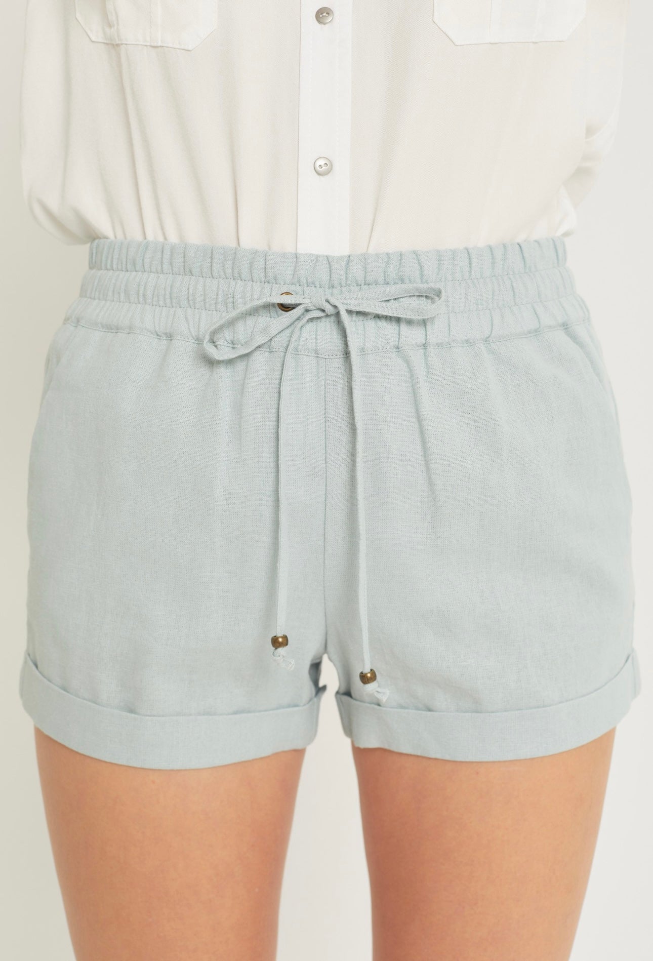 Laura Linen Drawstring Shorts