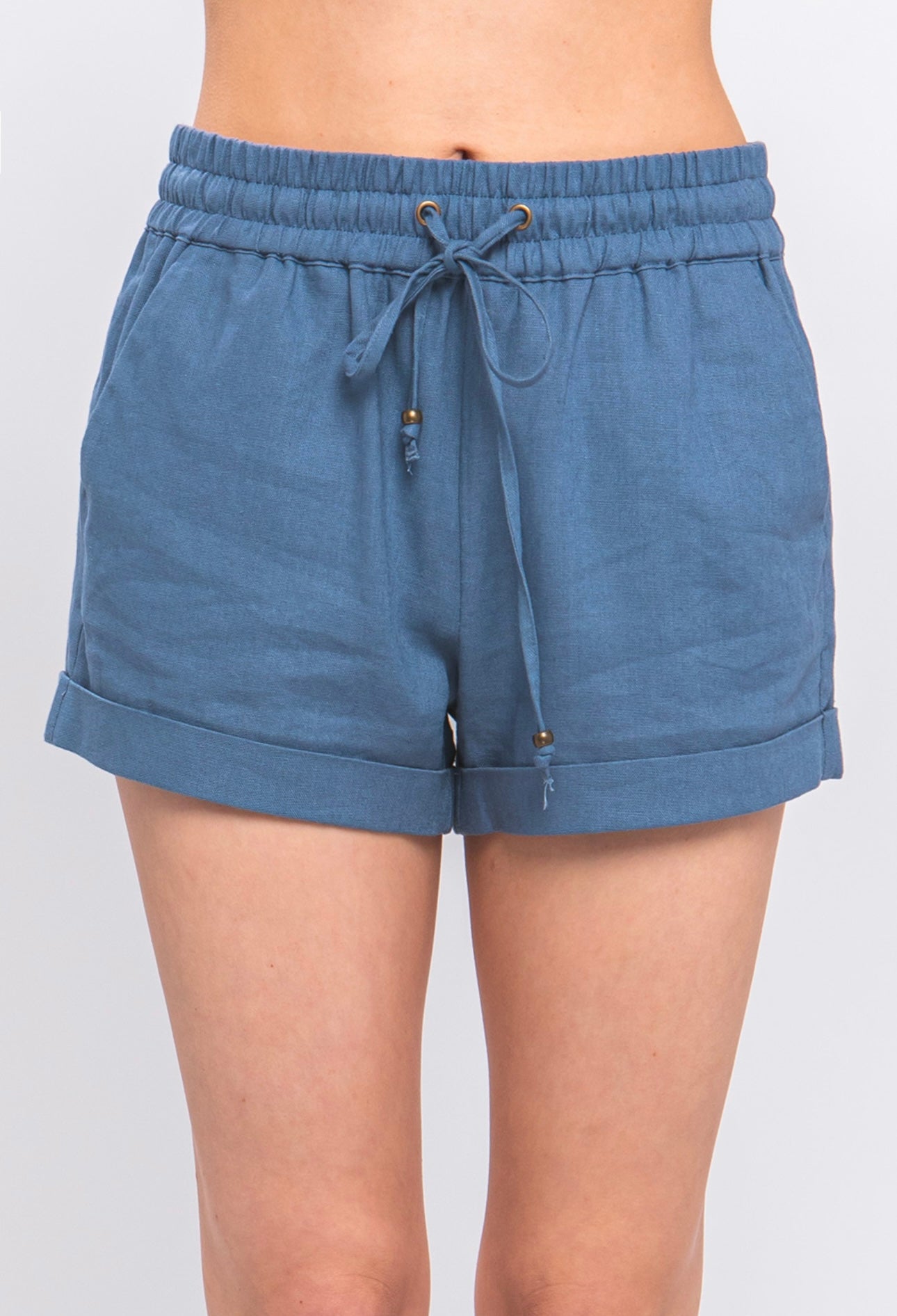 Laura Linen Drawstring Shorts