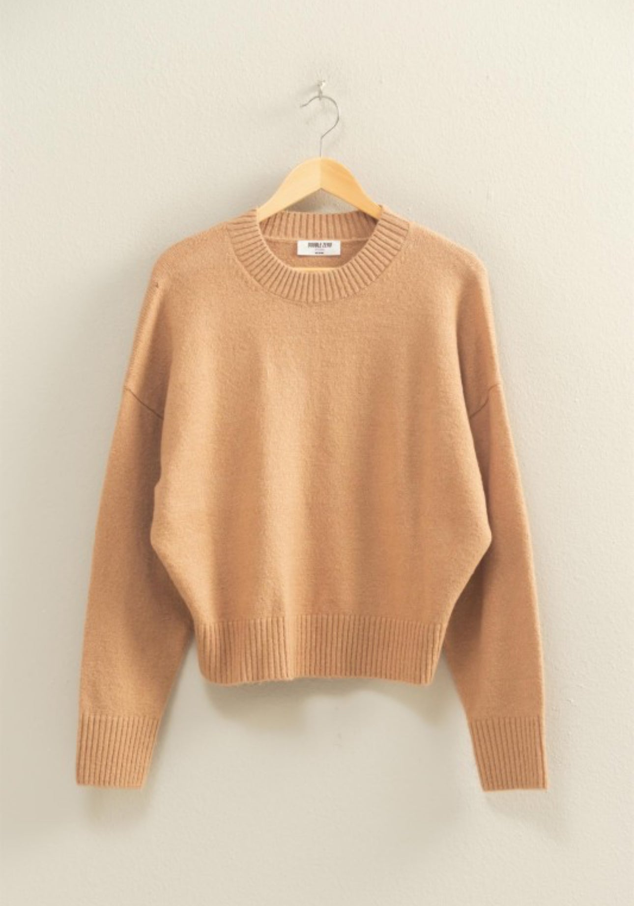 Camel Crew Neck Sweater