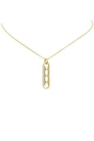 Bar Crystal Necklace