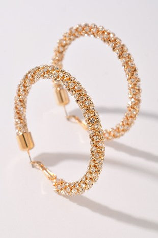Twist stone hoops