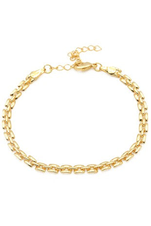Gold filled h chain bracelet