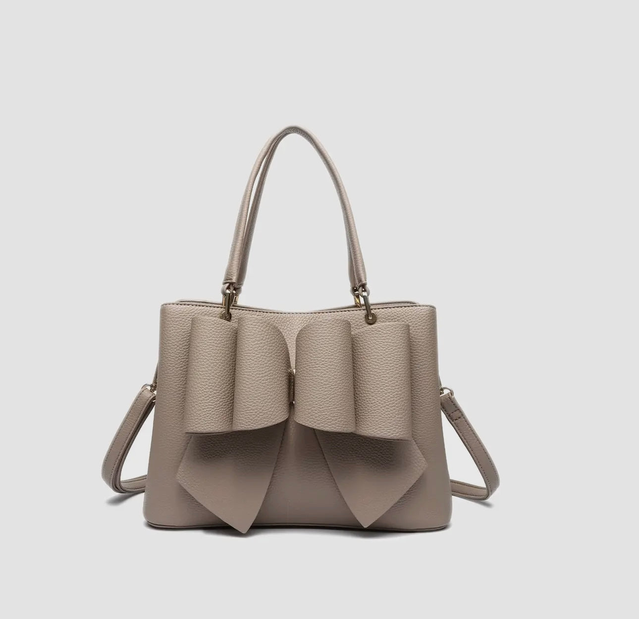 Jenna bow crossbody taupe