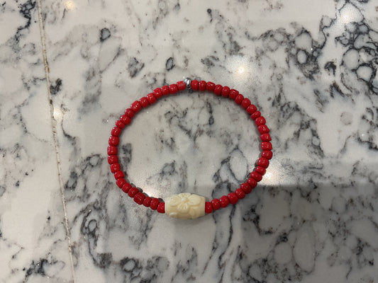 Red Hawaiian Bracelet