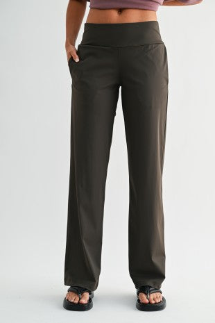 Tailored Nylon Blend Pants