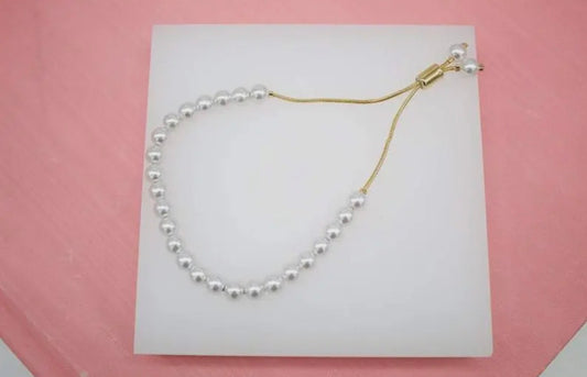 Gold Filled Pearl Bracelet