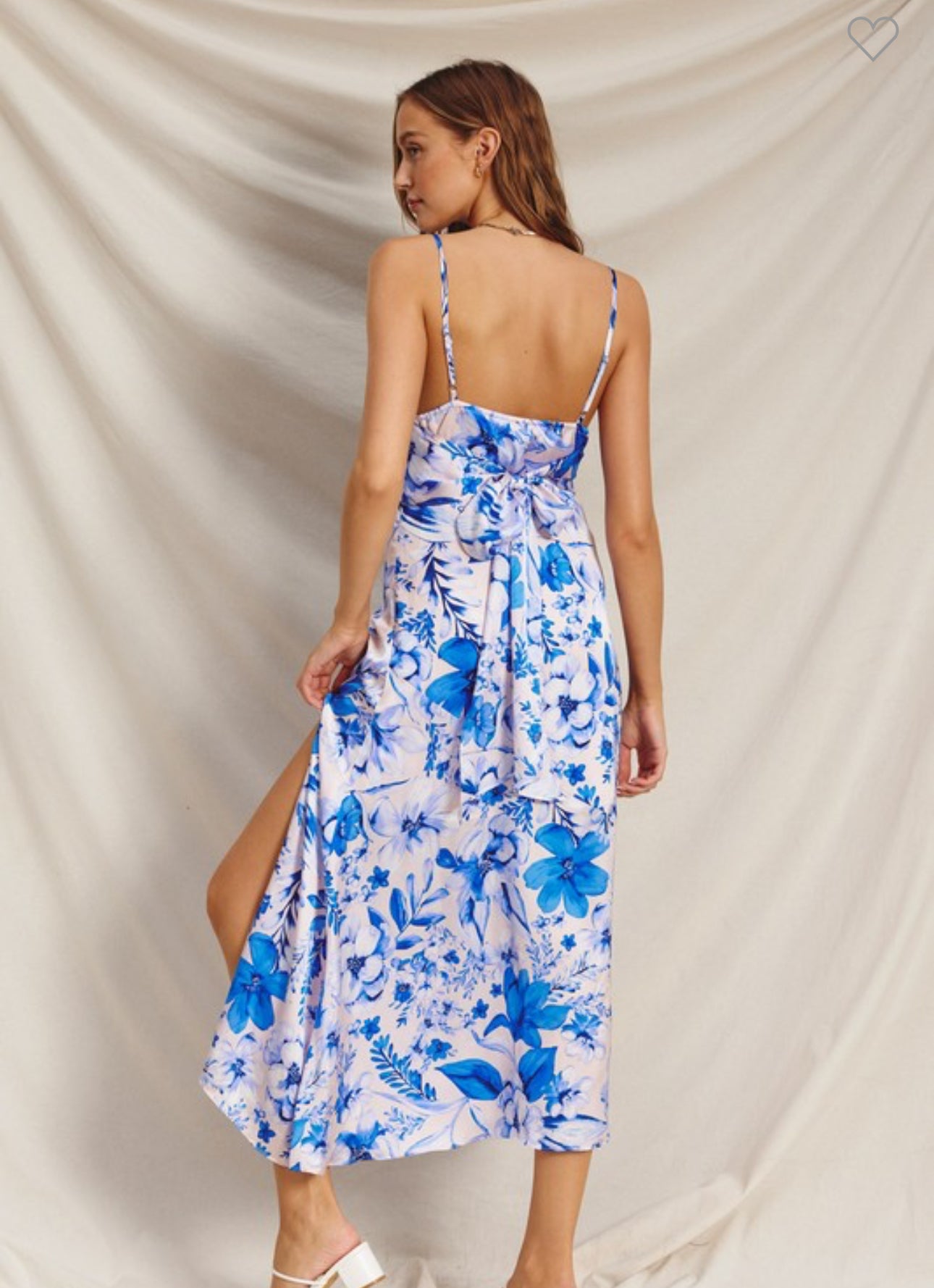 Santorini Bloom Midi Dress