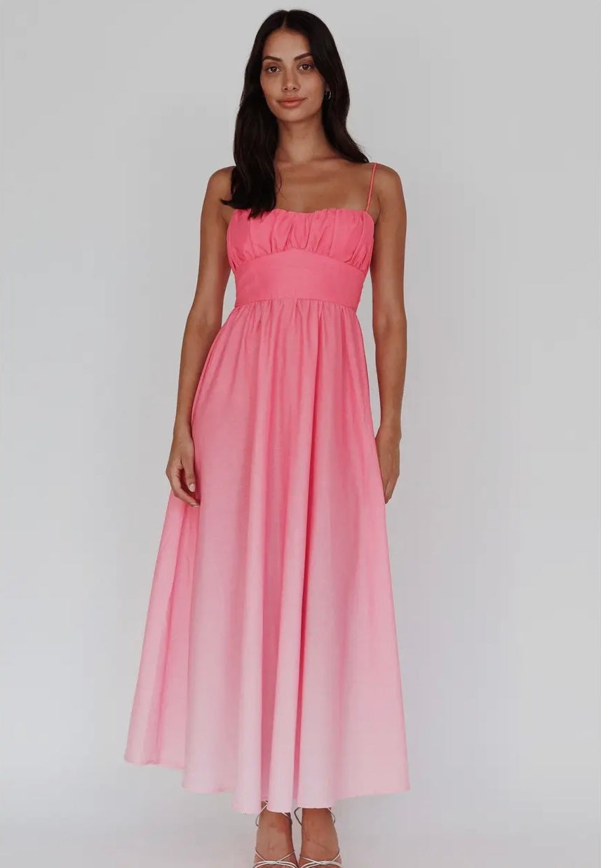 Sunrise Ombré maxi dress