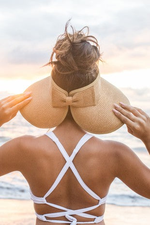 Foldable Wide Brim Visor Hat