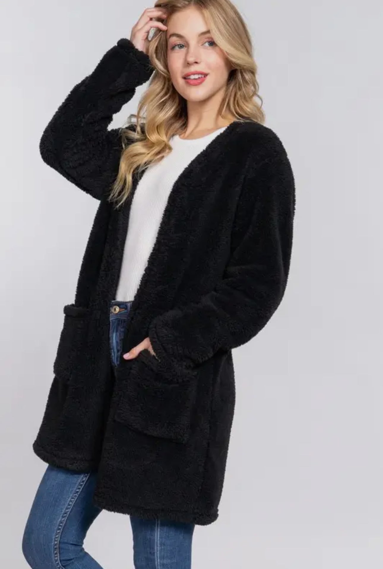 Sherpa long jacket