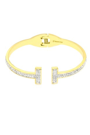Tiffany’s inspired T hinged bracelet