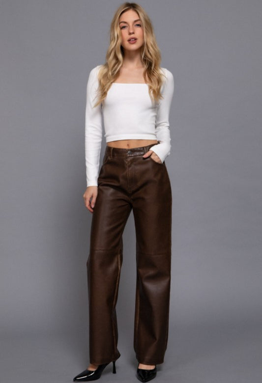 The SoHo Street Vegan Leather Pants