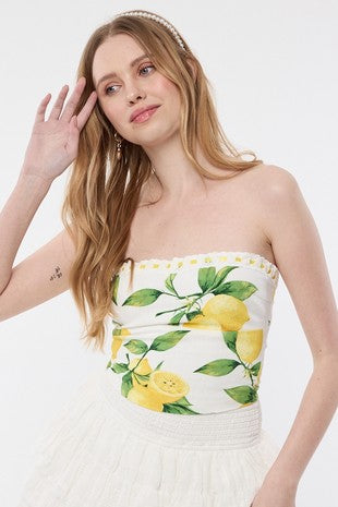 Sweet Lemon Corset Top