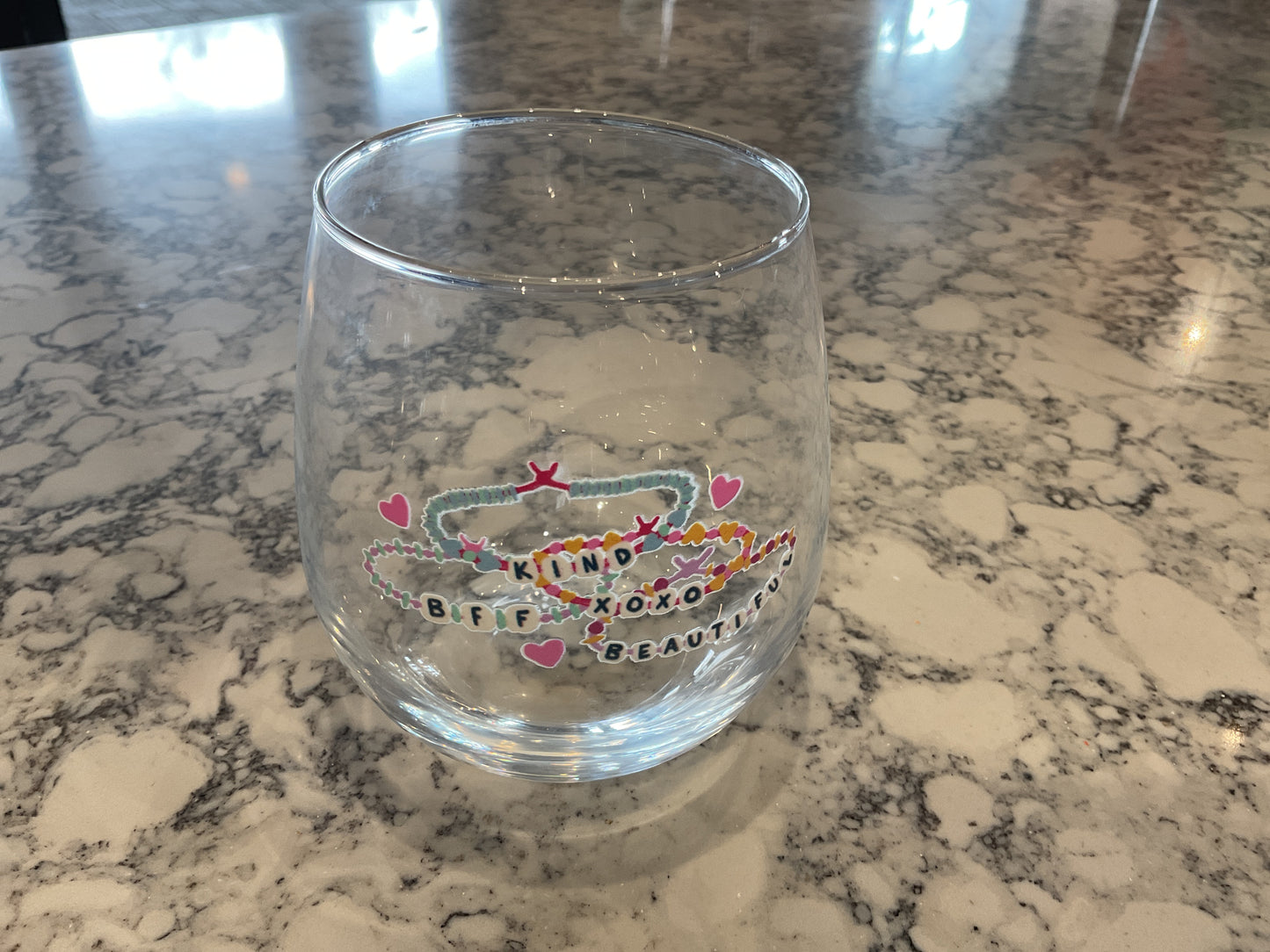 Showgirl era wine glass
