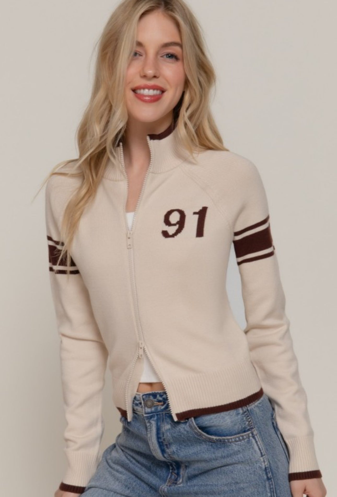 Varsity ’91 Knit Zip-Up