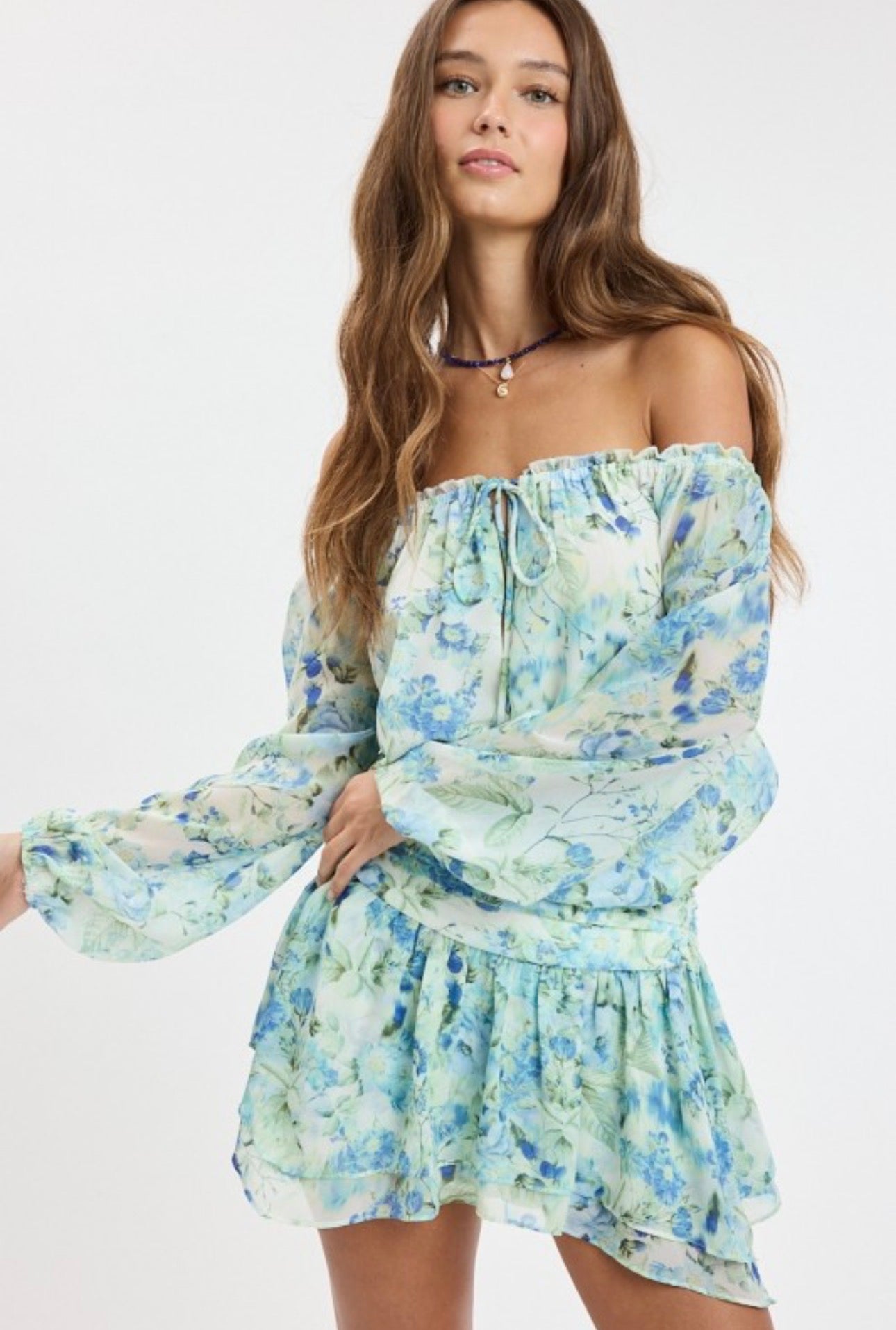 Seafoam Mini Dress