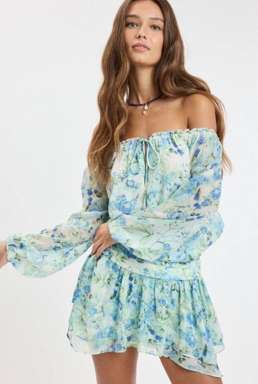 Seafoam Mini Dress