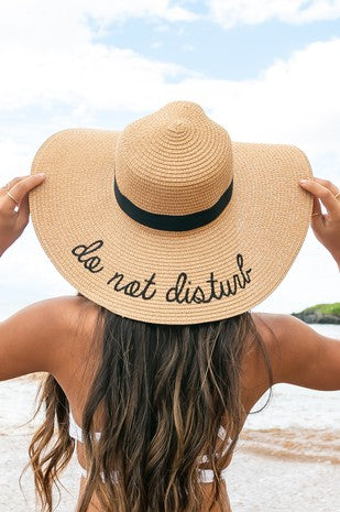 Do not disturb sun hat