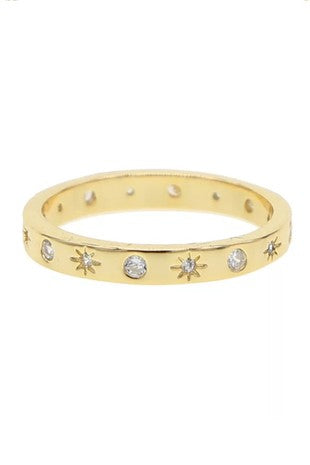 Moon and stars ring