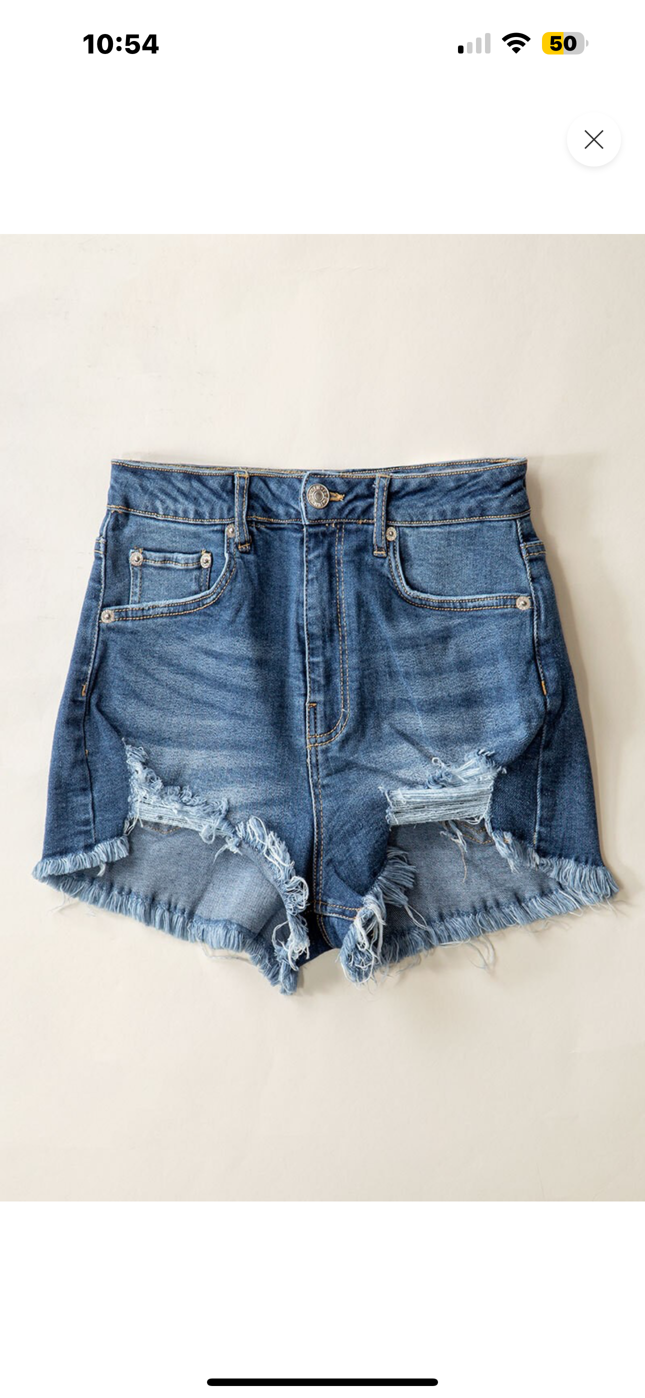 Daisy denim shorts