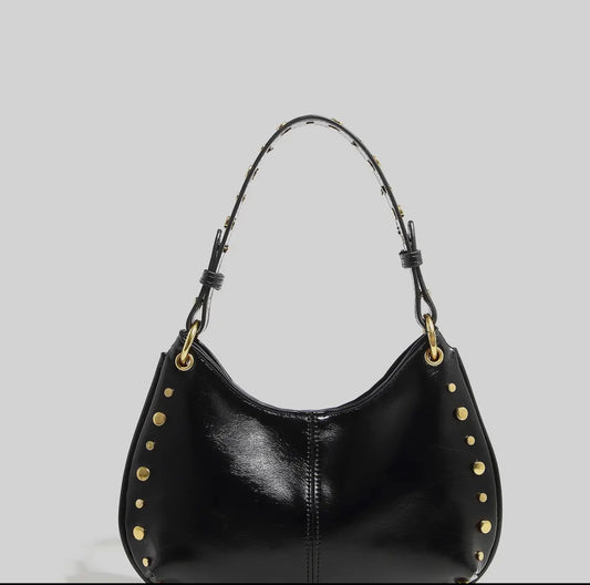 Studded Boston Bag