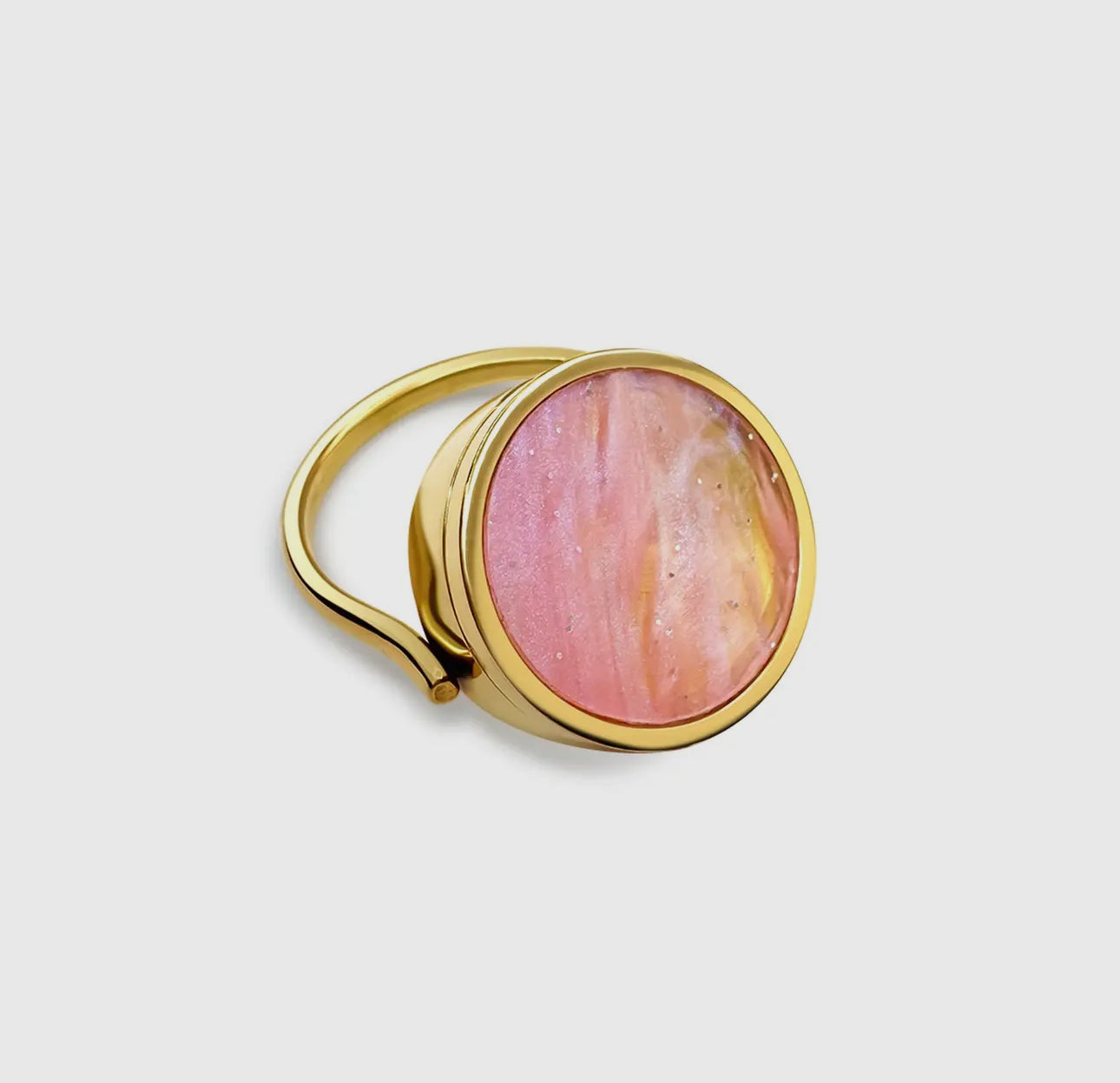 14k lip balm ring