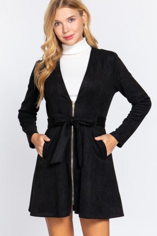 Veronica Suede Jacket Dress